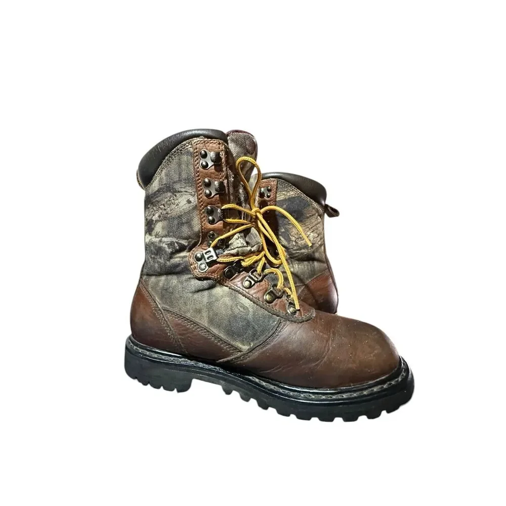 VTG Cabelas Iron Ridge GORE-TEX Steel Shank Hunting Work Boot Camo 6M WATERPROOF